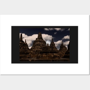 Borobudur Moonrise. Posters and Art